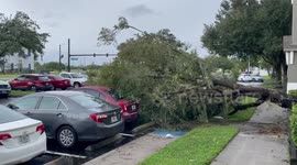 Hurricane Ian aftermath in Florida, Osceola County.