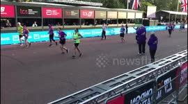 Woman completes third London Marathon - despite having pins in her back to straighten a curved spine