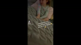 'Every day you wake me up!' Girl has relatable reaction to getting up for school