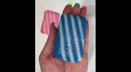 This soap-cutting ASMR clip is a REAL stress-cracker