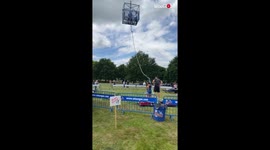 Suffolk woman screams like there's no tomorrow after slingshot ride shoots her up in the air