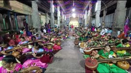 108 musicians permforms melodious Veena music together Meenakshi Sundareswarar Temple on dussehra