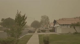 US: Large Dust Storm Moves Through Southern California