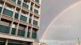 Mexico: Double Rainbow Spotted Over Mexicali After Dust Storm