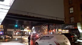 Nor'easter in Queens, NY, USA