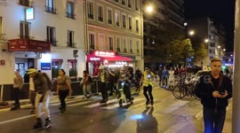 Rando roller. Paris, Rue Lecourbe, France. 7 oct 2022.
