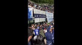Clashes reported in Juan Carmelo Zerillo stadium in La Plata, Buenos Aires Province