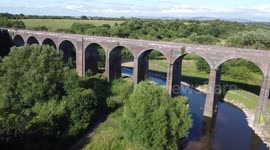 4K DJI drone footage from Reddish Vale Country Park in Stockport