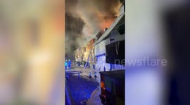 A massive fire devastated one of Kent’s oldest pubs yesterday.