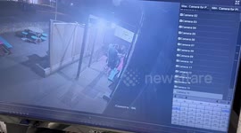 Bench full of alcohol tips over on man in pub who is then stuck initially