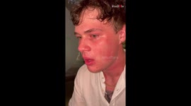 Man sweats and cries after trying EXTREMELY hot sauce