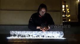 Talented Czech musician creates hypnotic soundscape using just wine glasses and water