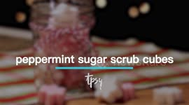 Make These Peppermint Sugar Scrub Cubes as a DIY Spa Gift