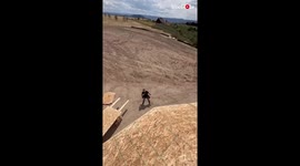 'Haters will say it’s fake' - Man fits a piece of wood on roof with a single throw... or did he?!