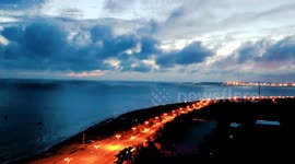 Aerial Time-lapse Of Penglai Seaside, China