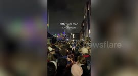 Secret rave set up by Fatboy Slim had to be shut down when it became too dangerous  - after hundreds of revellers climbed over the walls to get in