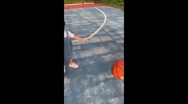 Double Fail During Little Girl's Basketball Game!