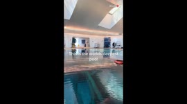 A RIVETING underwater glimpse of the world's DEEPEST swimming pool