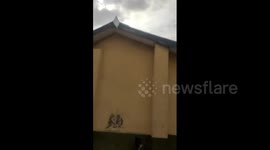 Flood victims' camp in Onitsha, Nigeria