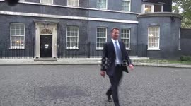 Jeremy Hunt leaves 10 Downing Street after appointment as new chancellor