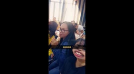 my friend is singing and she don't know i use snapchat filter on her and my other friend look also.. its so funny..