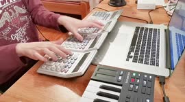 This doesn't add up! Boy plays Taylor Swift tune using calculators