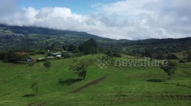 Beatiful mountain view from a Drone.