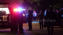 Police at scene of incident after 12-year-old shot in Houston, US