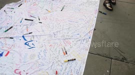 Iranian protest in London protesting against the treatment of women