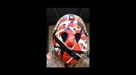 TikTok creator turns slasher movie mask into Van Halen-inspired art