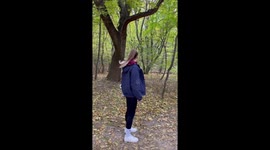 Woman walks into the mysterious forest with creepy creatures! Very scary.