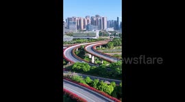 Wuxiang Overpass in Nanning, China