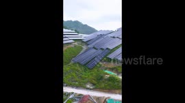 Leye Solar Power Station in Baise city, Guangxi Province, China