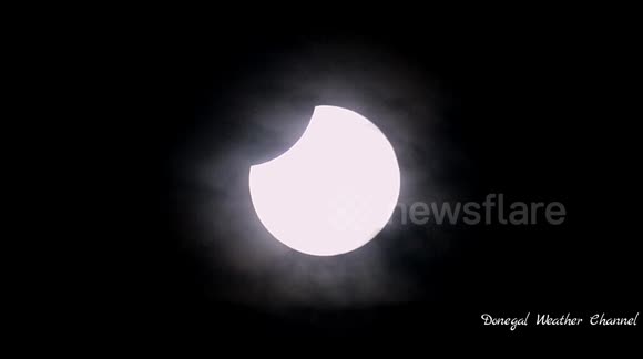 This mornings partial solar eclipse from Donegal, Ireland.
