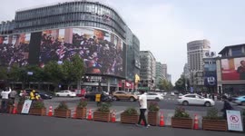 Citizens Watch Broadcast Of The 20th National Congress of the Communist Party In Hangzhou, China