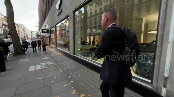 Just Stop Oil activists spray-paint luxury car dealerships in London