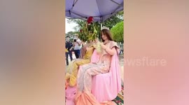 Man arrested for making two sex dolls marry each other at sacred Buddhist site in Myanmar
