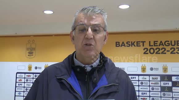 Alexios Tsatsoulis' comments on the Greek Basket League game Aris-Olympiacos 66-83