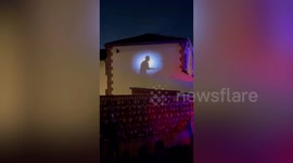 Dad transforms family home with epic handmade Halloween decorations - including £1,000 giant spider