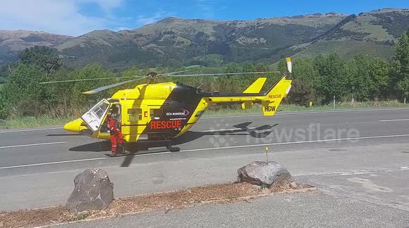 Chopper called out after serious accident on New Zealand's Highway 75 near Little River
