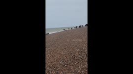 Around 30 suspected migrants arrive on Dungeness beach by dingy from France