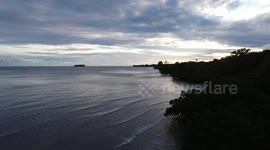 Footages Beachfront Malaumkarta Sorong, West Papua in Indonesia