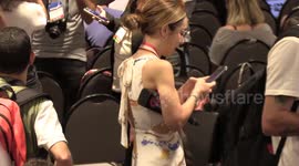 Press awaits the arrival of Luiz Inacio Lula da Silva for discussion in São Paulo, Brazil