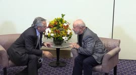 Argentine President Alberto Ángel Fernández traveled to São Paulo, Brazil to congratulate Lula