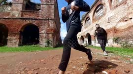 morning run in the historical site, ambarawa , central java.... pass true the haunted fort
