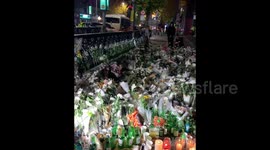 South Korea Halloween crush: Hundreds of floral tributes laid in Itaewon