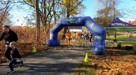 Schuylkill County Vision 5K Halloween marathon where Bacon won the race!