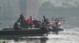 India bridge collapse: Rescue and search operation continues