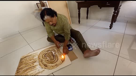 Khamil Rana Meet the unique artist of India who does not paint with paint but with ...