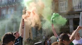 Celtic fans descend on Spanish capital ahead of Champions League tie with Real Madrid